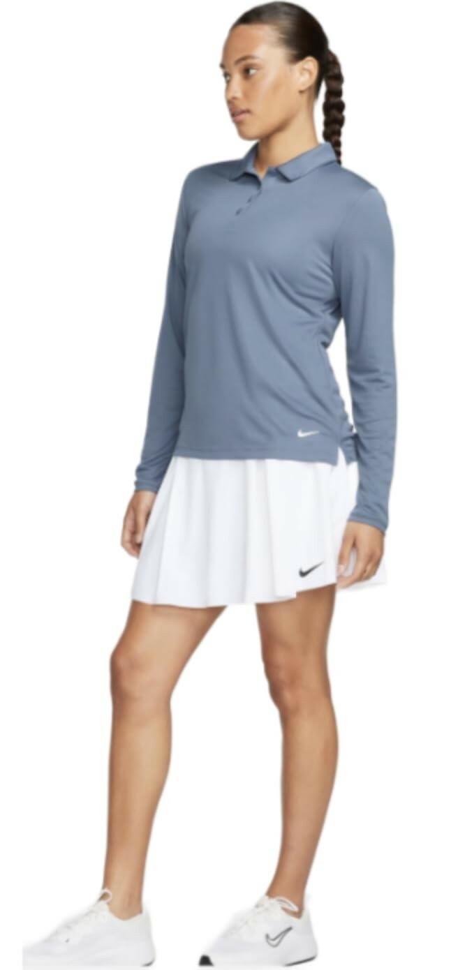 Nike Women's Dri-FIT Long Sleeve Golf Polo XX-Large Diffused Blue