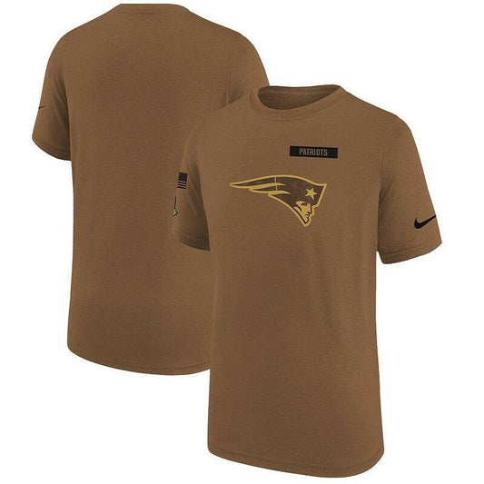 Nike Youth Brown England Patriots 2023 Salute to Service T-Shirt XL