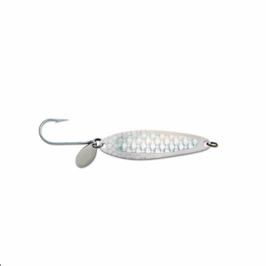 Luhr Jensen Coyote Spoon Lure Nickel Silver Prism Salmon Trout Trolling 3.75 In
