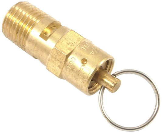 Forney 75551 Air Compressor Safety Relief Valve 1/4" MNPT 150 PSI 136 SCFM
