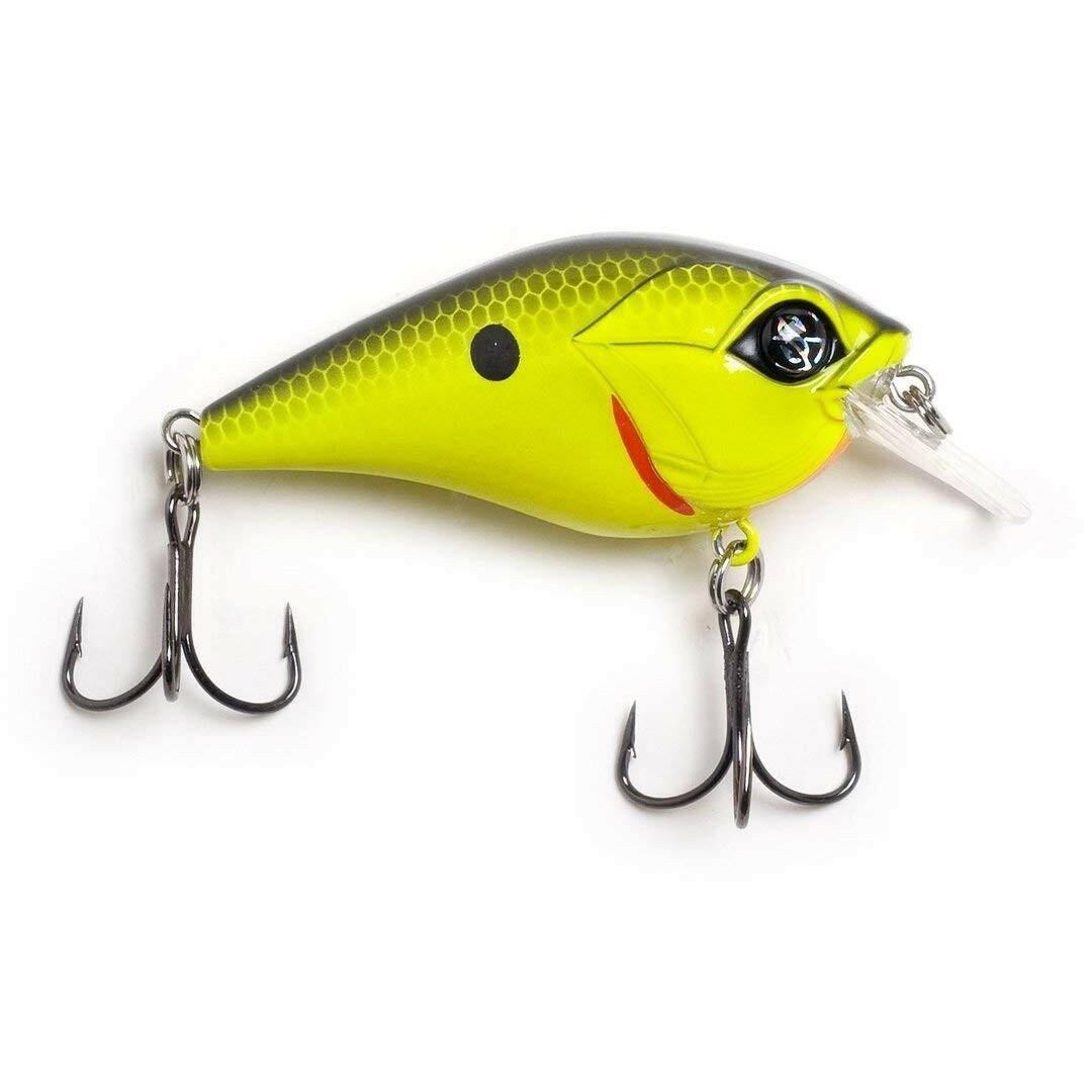 Googan Squad Banger Crankbait 2-1/4" 3/8oz Chartreuse Black Back Fishing Lure