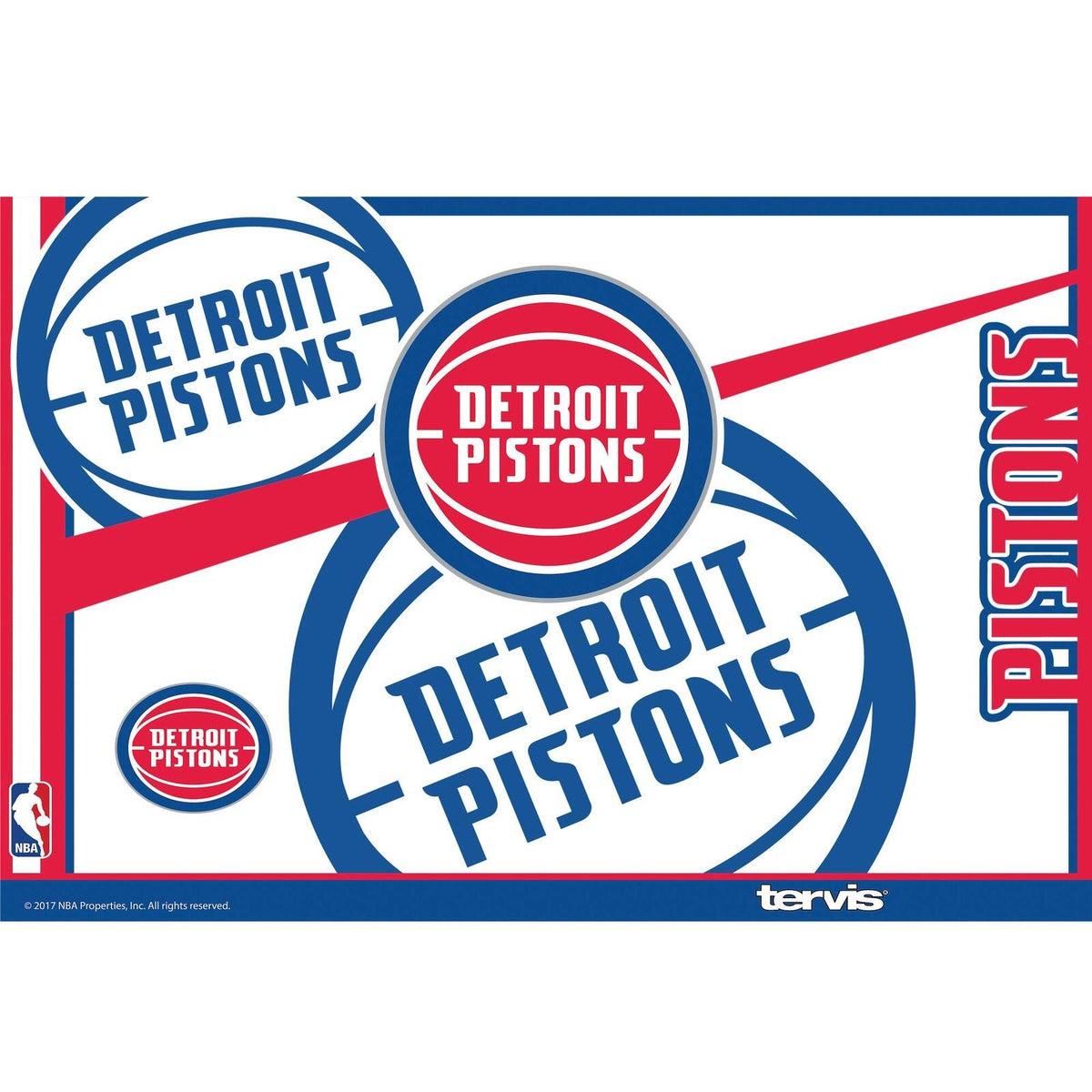 Tervis NBA Detroit Pistons Insulated Tumbler Cup Keeps Drinks Cold Pattern