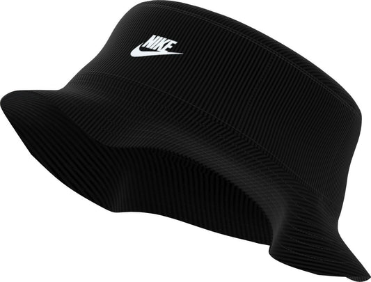 Nike Apex Corduroy Bucket Hat Unisex Small Black Polyester Cotton Lined