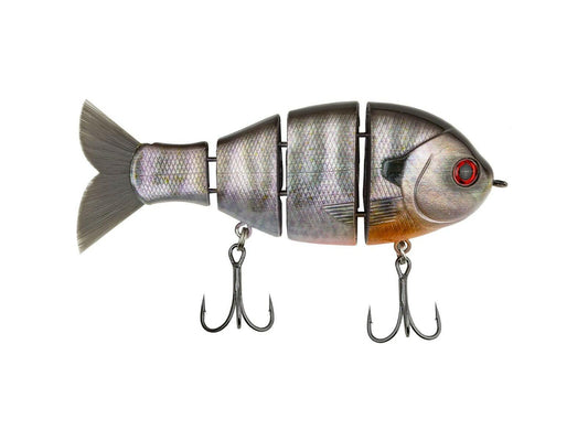 Catch Co Baby Bull Gill Swimbait 3.75" Violet Brim - Triple Jointed Lure
