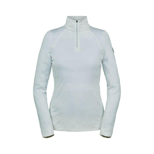 Spyder Savona Women's 1/4 Zip T-Neck Ski Baselayer White Stretch