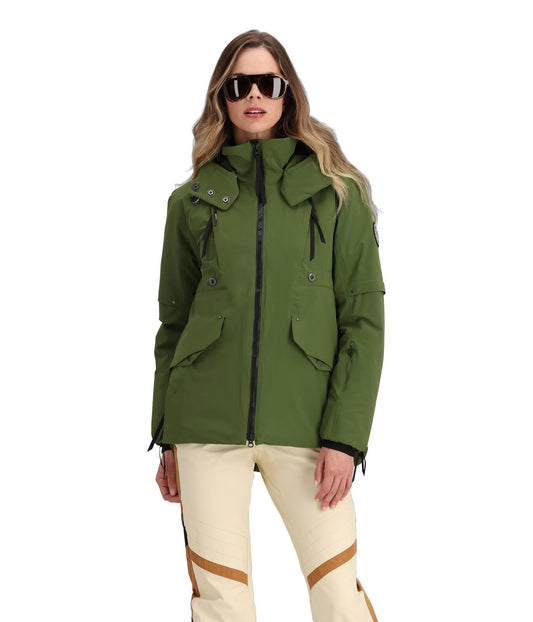 Obermeyer Meribel Down Jacket Sandbar 10 Water-Resistant Ski Winter Coat