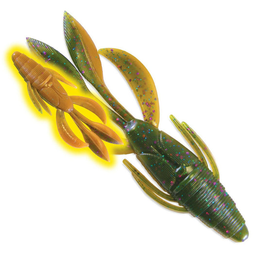 Culprit Incredi-Bug 4-inch Voodoo Color Soft Plastic Lure 6ct for Fishing