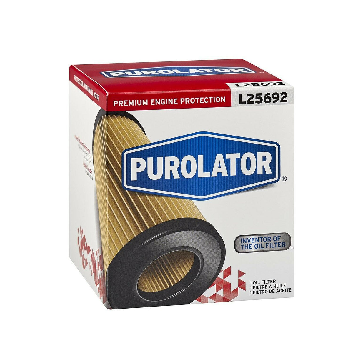 Purolator L25692 Oil Filter Premium Engine Cartridge Oil Filter High Efficiency