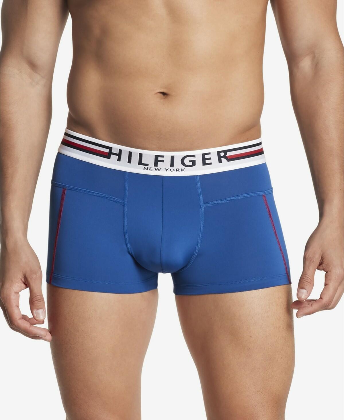 Tommy Hilfiger Men's Quick-Dry Micro Trunk Underwear with Bold Logo