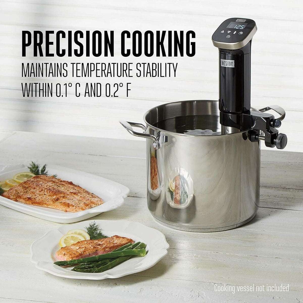 Weston Sous Vide Immersion Circulator 800W Digital Display Cooking Tool Black