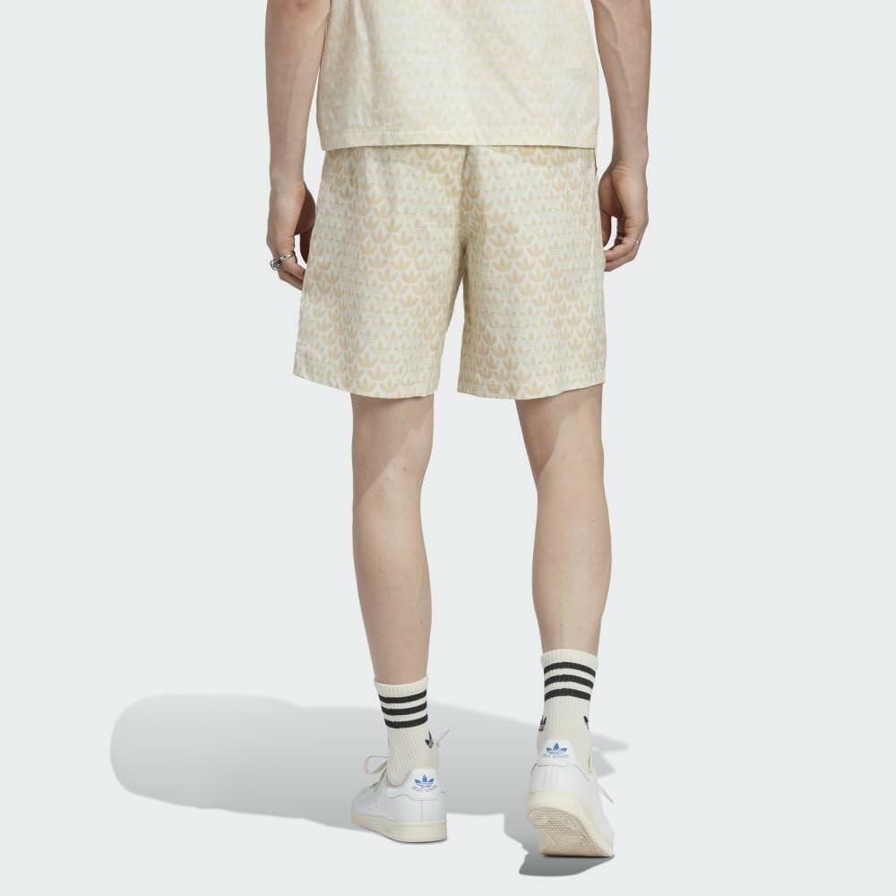 adidas Originals Monogram Men's Sand Activewear Shorts Regular Fit