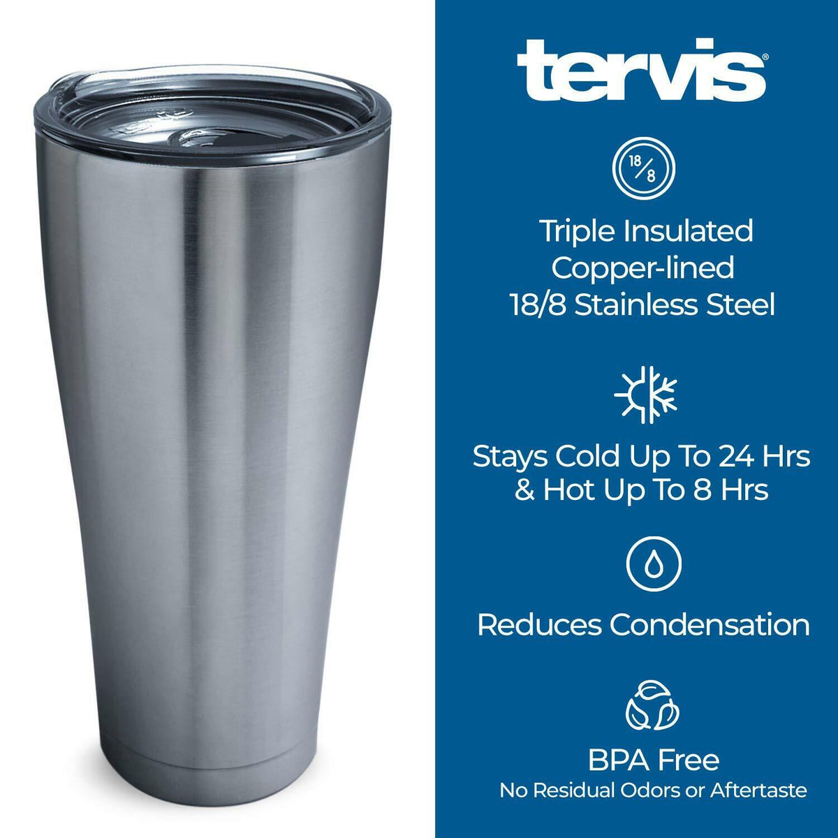 Tervis NBA Detroit Pistons Insulated Tumbler Cup Keeps Drinks Cold Pattern