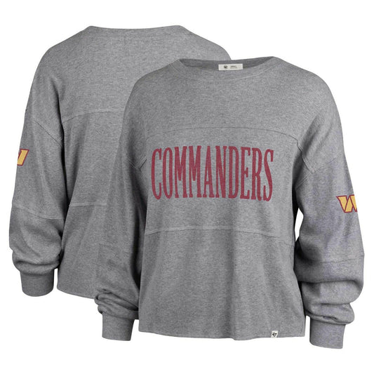 Women's 47 Gray Washington Commanders Get Loud Long Sleeve T-Shirt, L