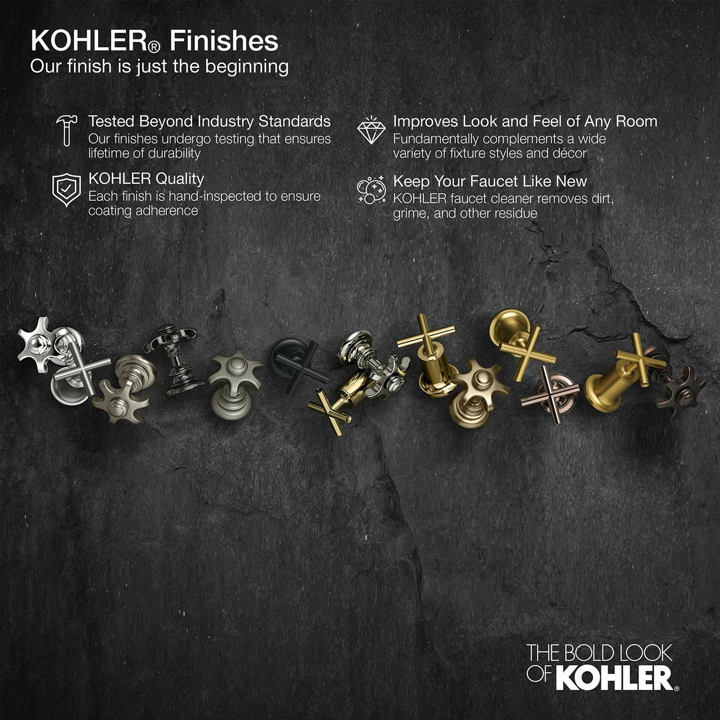 KOHLER Composed Thermostatic Valve Trim With Cross Handle