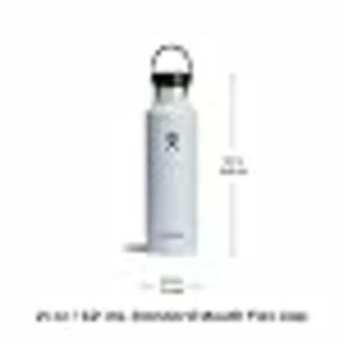 Hydro Flask 21oz Insulated White Water Bottle Flex Cap BPA-Free Thermos