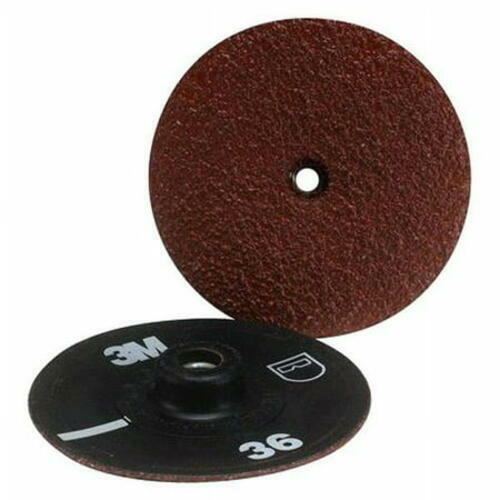 3M 1431 Quick Change Discs 3 Inch 24 Grit Aluminum Oxide Coarse
