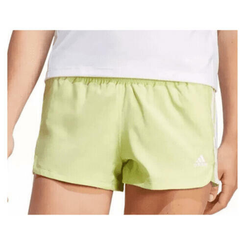 adidas Aeroready Pacer Women's Woven Training Shorts Lime Green XL Active