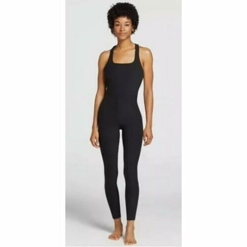 CALIA LustraLux Bodysuit Black Size M - 4-Way Stretch, Strappy Back Soft
