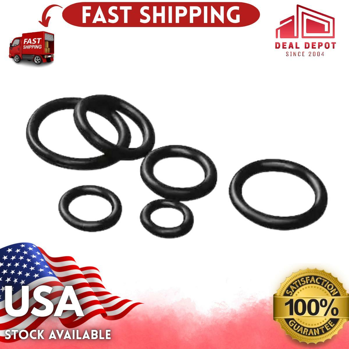 Autocraft SAE O-Ring Set 144-Piece Assortment Kit, Oil-Resistant Rubber