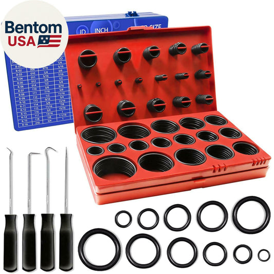 Autocraft Metric O-Rings 172-Piece Assorted Kit in Reusable Case DIY Set