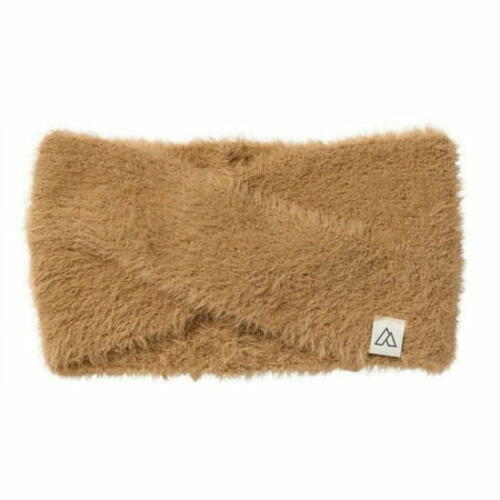 Alpine Design Women's Fuzzy Rib Headband Light Brown One Size Winter Warmth
