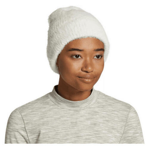 Alpine Design Women's Fuzzy Rib Beanie Cream Off-White One Size Winter Hat
