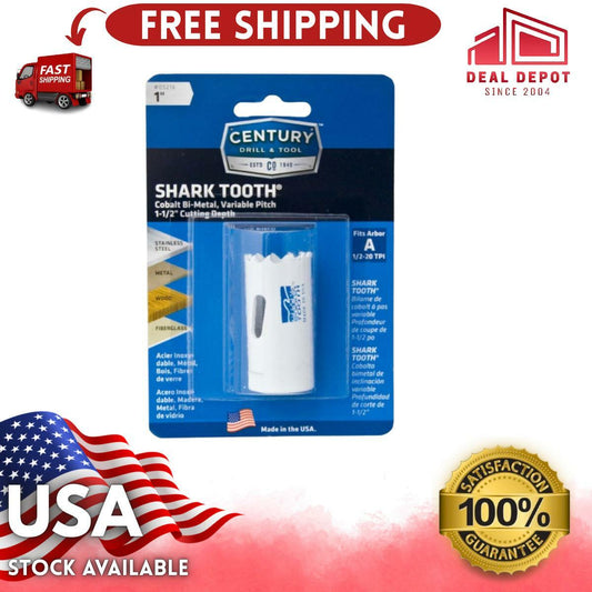 Century 17-Piece Hex Shank Hole Saw Kit for Impact Drivers, Metal 5264