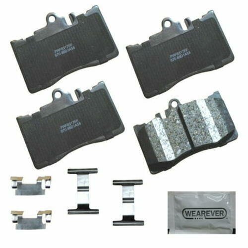 Carquest PXD870H Front Brake Pad Set Platinum Ceramic Pads 4-Pad