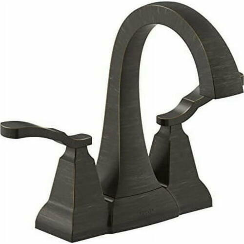 Kohler Ridgeport REC30997-4D-BL Matte Black 4 in Centerset Bathroom Sink Faucet
