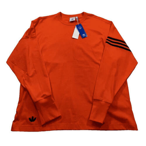adidas Originals Long Sleeve T-Shirt Mens Neuclassics M Semi Impact Orange
