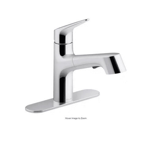 Kohler Vin Kitchen Faucet Single-Handle Pull-Out Sprayer Polished Chrome Modern Design