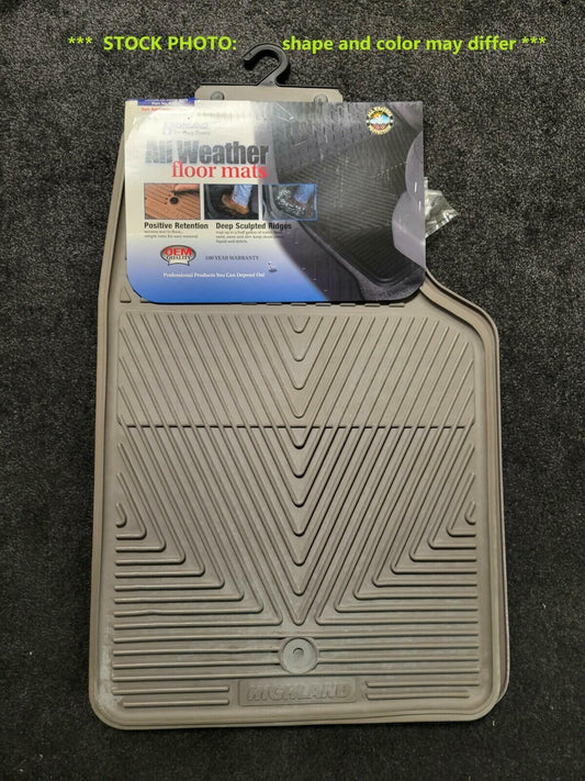 Front Floor Mat Set Grey Rubber for 1999-2006 Chevy GMC Full Size Truck