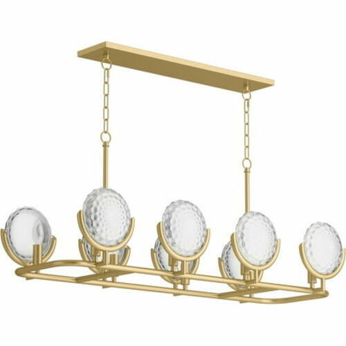 Kohler Arendela 29382-CH08B 38 in 8 Light Linear Chandelier Brushed Brass