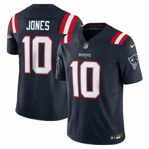 Nike Patriots Mac Jones Limited Vapor F.U.S.E. Jersey Large Blue NFL Football