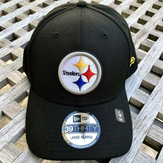 Era Pittsburgh Steelers 39THIRTY NFL Flex Fit Cap Hat Black L/XL