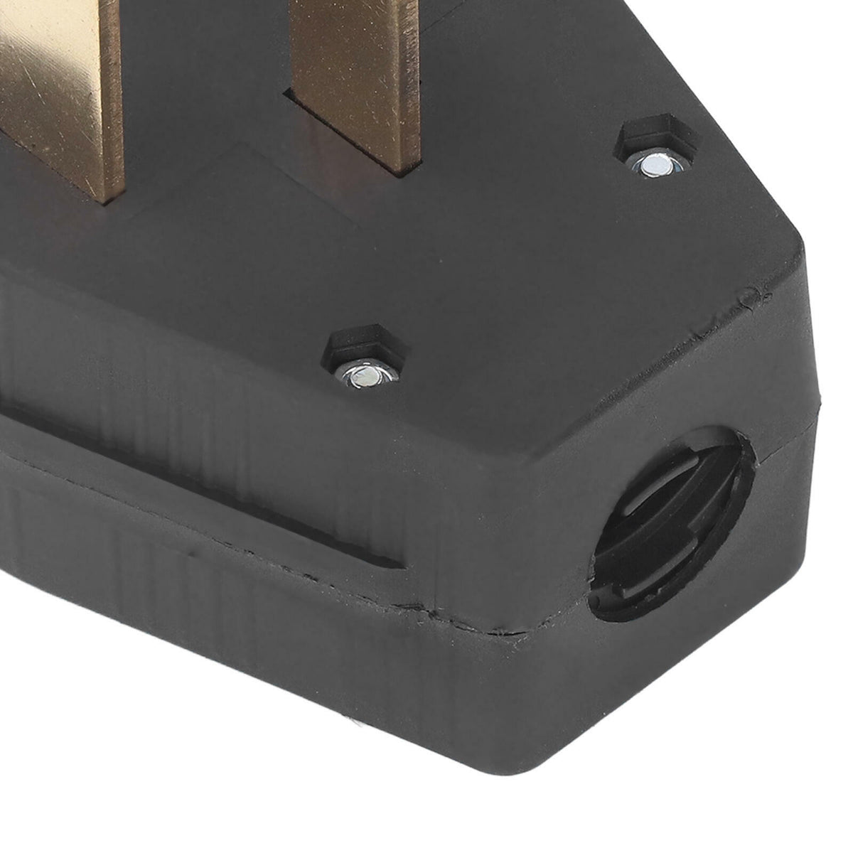 NEMA 14-50P 50A 125/250V 4-Prong Replacement Plug Angle Plug Range RV EV Black