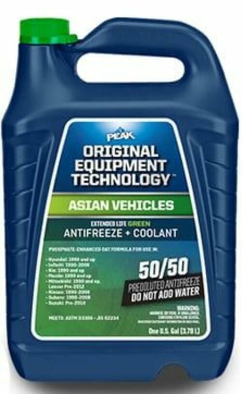 PEAK Asian Vehicle Antifreeze Coolant Green