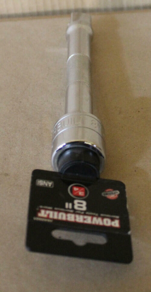 Powerbuilt 643501 3/4" Drive 8" Socket Extension Bar Chrome Vanadium CR-V
