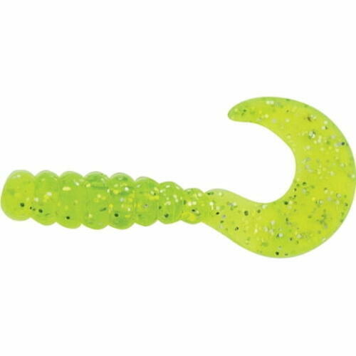 Jawbone Curltail Grub Soft Bait Green for Freshwater Fishing Lures