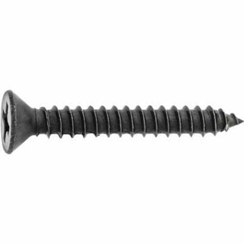 Auveco 12802 Phillips Flat Head Tapping Screws 6x3/4 Black Oxide 100 Pack