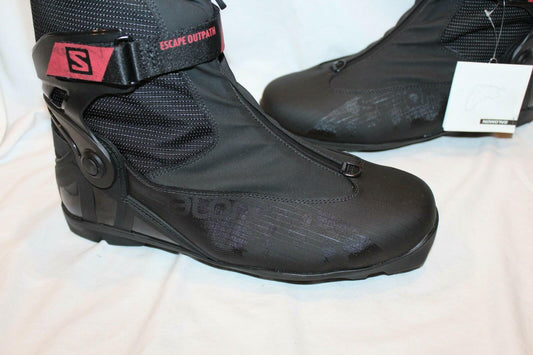 Salomon Escape Outpath Cross Country Ski Boots Men's 13 Nordic NNN Black