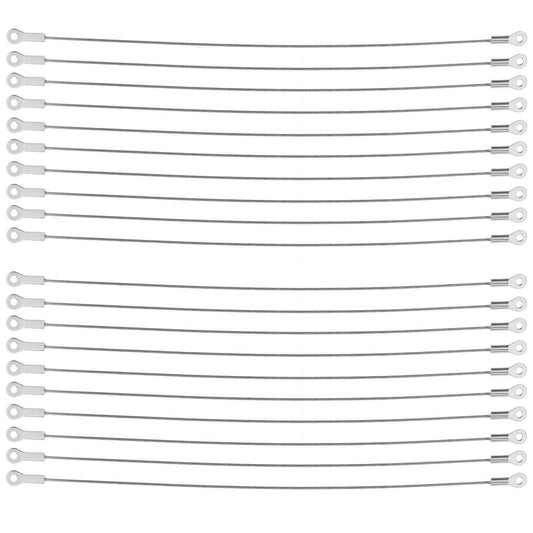 20-Pack 304 Stainless Steel Door Limiter Rope for Restraint and Protection