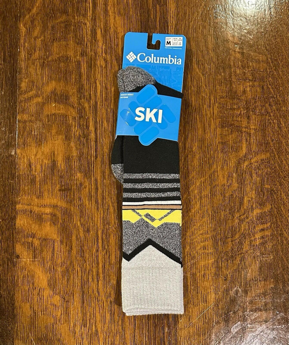 Columbia Ski Socks Over The Calf Medium Blue Thermolite Winter Performance