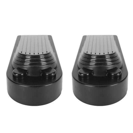 Stackable Rubber Door Stop Wedges Black Heavy Duty Non-Slip Door Stopper Wedge