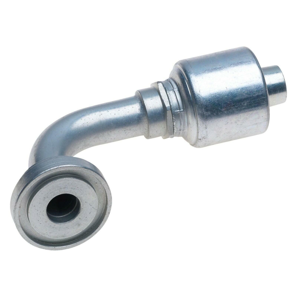 Gates 24GSP-24FL90M Zinc Plated Coupling, Code 61 O-Ring Flange, 90° Bend
