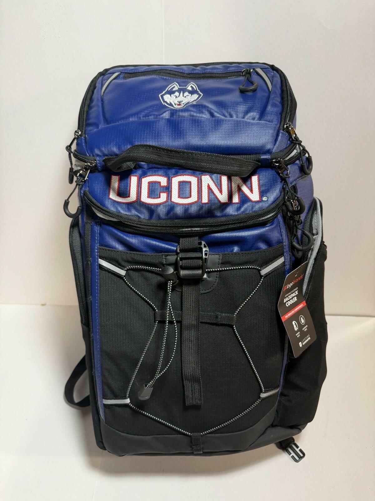 UConn Huskies 24-Can Insulated Backpack Cooler with Pockets