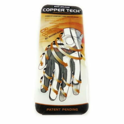 Copper Tech White/Grey Men's All Weather One Size Fits All Golf Glove