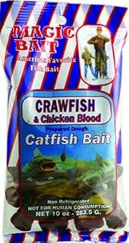 Magic Bait Crawfish & Chicken Blood Catfish Dough Bait - Cubes, Gold