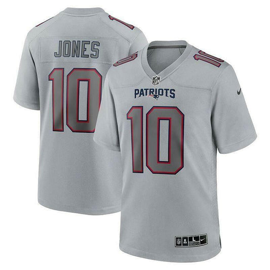 Nike Men's Mac Jones 3XL Gray Patriots Atmosphere Game Jersey