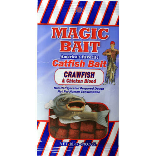 Magic Bait Crawfish & Chicken Blood Catfish Dough Bait - Cubes, Gold
